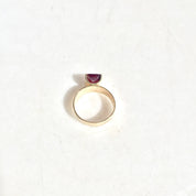 14 Karat Yellow Gold and Garnet Ring | Emerald Cut | Vintage Jewelry | Yellow Gold | 14K | Garnet | Red Stone | Engagement Ring | Gift