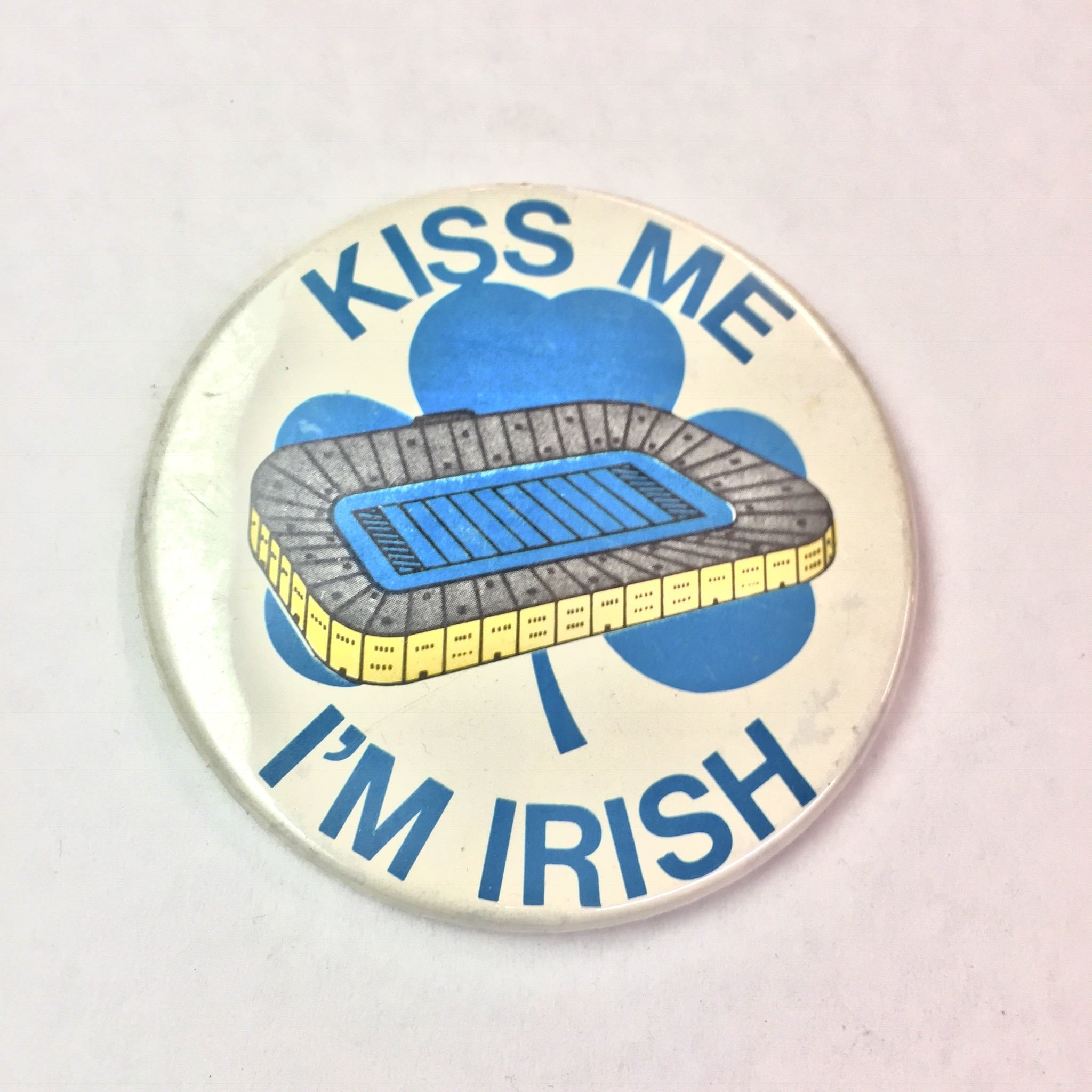 Kiss me I'm Irish pin | vintage |retro | vest pin | pin back | button pin | Irish | sports | gift for him| gift idea | lucky | pinback |