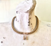 Antique Victorian Mourning Hair Jewelry 10 Karat Gold | Antique Mourning Jewelry | Binocular Pendant | Victorian Jewelry | Antique Necklace