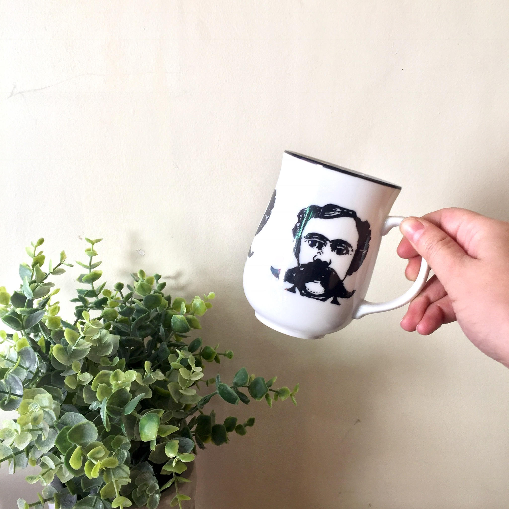 Mustache Mug | Mustache Protector Mug | Coffee Mug | Gift for Him | Gift for Dad | Ceramic | Tea