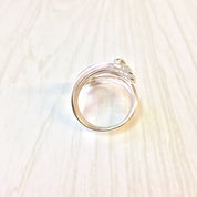 Vintage Sterling Silver Ring | Statement Jewelry | Modern Style Jewelry | Abstract Design | Gift for Mom | Vintage Silver | 925