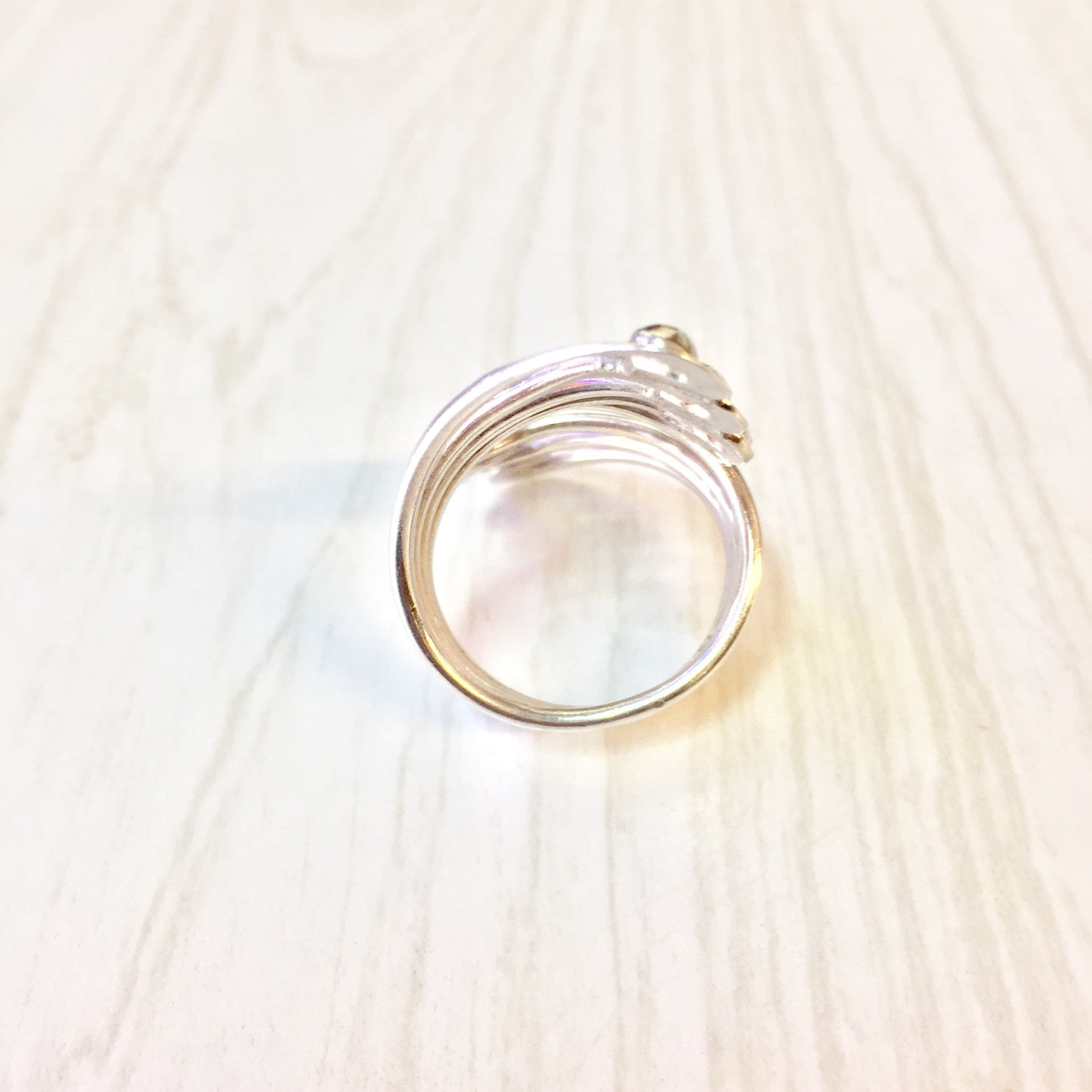 Vintage Sterling Silver Ring | Statement Jewelry | Modern Style Jewelry | Abstract Design | Gift for Mom | Vintage Silver | 925