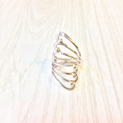 Vintage Sterling Silver Ring | Statement Jewelry | Modern Style Jewelry | Abstract Design | Gift for Mom | Vintage Silver | 925