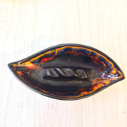 Mid Century Modern Royal Haeger Ashtray | Glazed Ceramic Ash Tray | MCM Home Decor | Black Ashtray | Mid Century Home Decor | Matte |