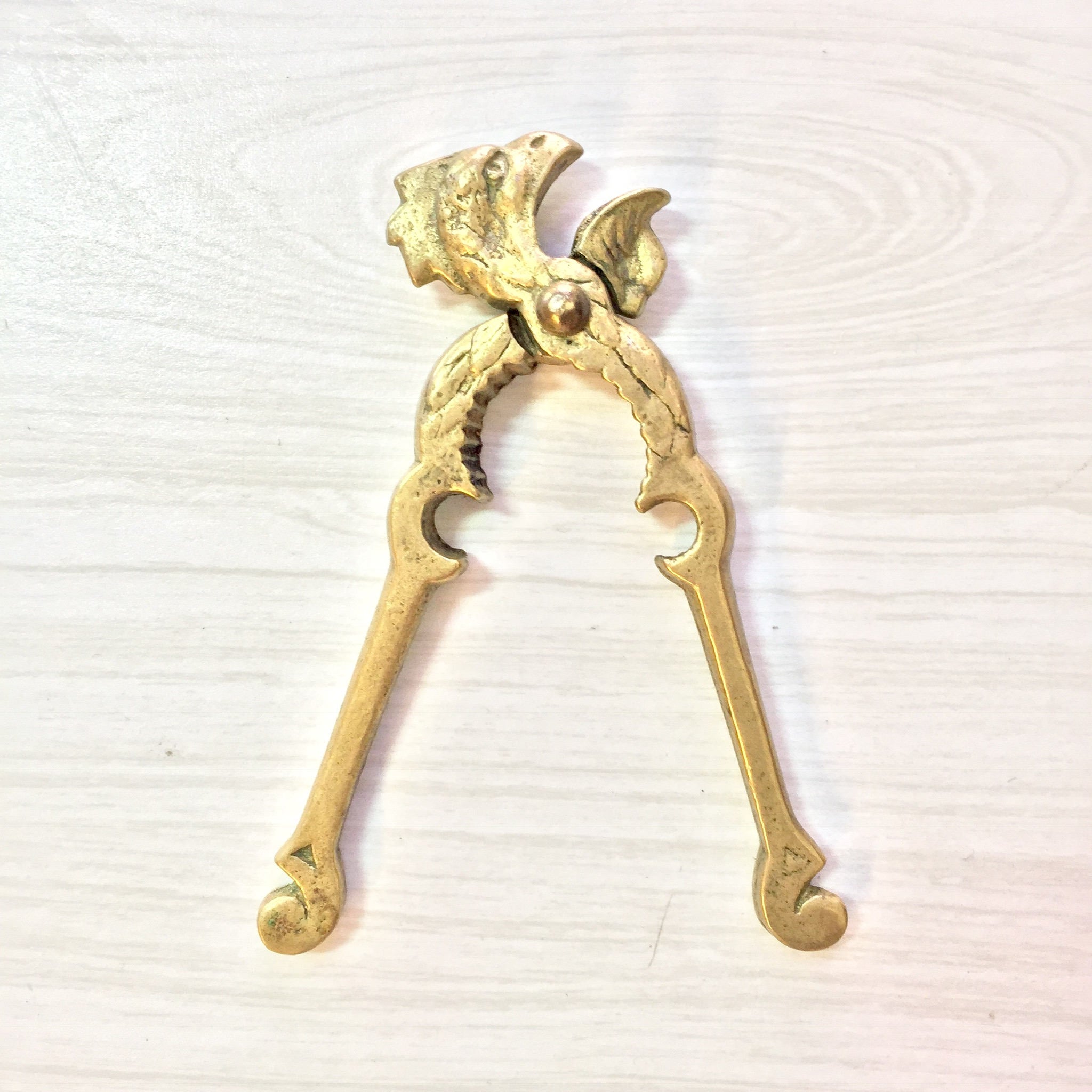 Brass Nutcracker | Vintage Brass | Rooster Nutcracker | Housewarming Gift | Holiday Gift Idea | Solid Brass | Home Decor | For The Kitchen