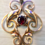 10 Karat Gold Antique Pendant with Fresh Water Pearl and Amethyst | 10K Gold Pendant | Antique Jewelry | Fresh Water Pearl | Purple Stone |