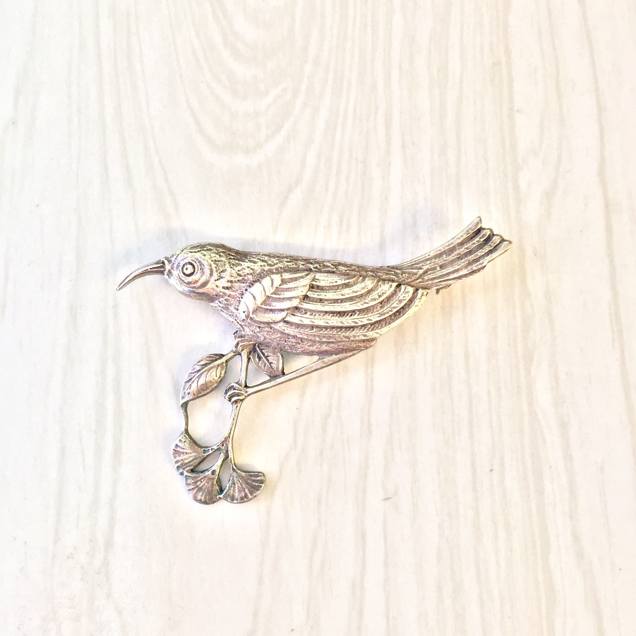 Vintage Guglielmo Cini for Gump's Sterling Silver Bird Brooch | G Cini Jewelry | Silver Bird Pin | Guglielmo Cini | Vintage Designer Jewelry