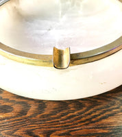 Vintage Art Deco Alabaster Ashtray | Quartz Ash Tray | Art Deco Home Decor | Vintage Home | Ashtray | Catch All Dish | Alabaster | Boho