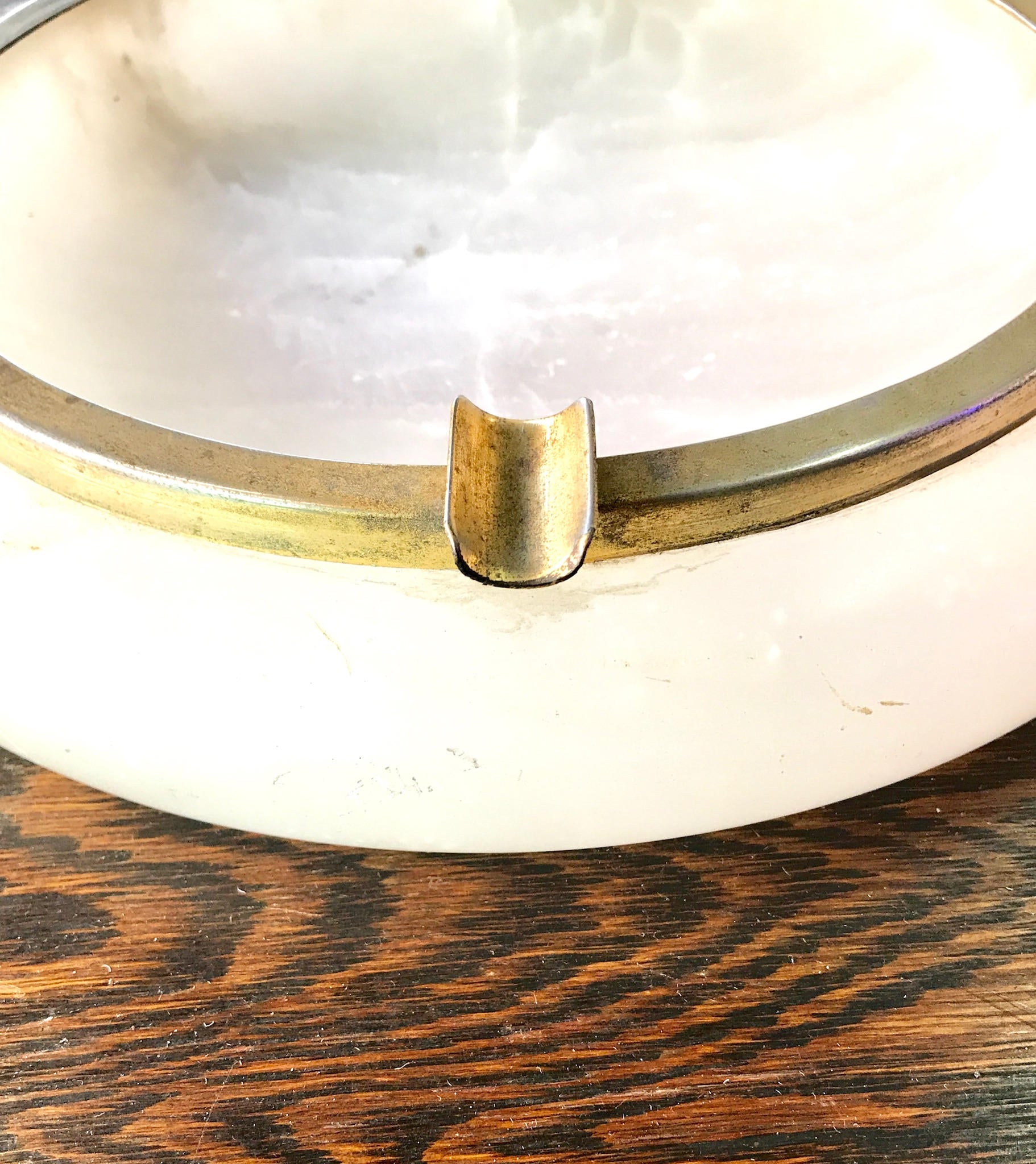 Vintage Art Deco Alabaster Ashtray | Quartz Ash Tray | Art Deco Home Decor | Vintage Home | Ashtray | Catch All Dish | Alabaster | Boho