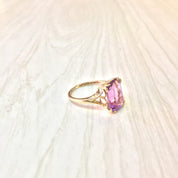 14 Karat Gold Amethyst Ring | Amethyst Jewelry | Gold | 14K | Emerald Cut Amethyst | Engagement Ring | Statement Ring | Precious Stones |