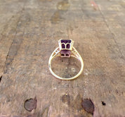 14 Karat Gold Amethyst Ring | Amethyst Jewelry | Gold | 14K | Emerald Cut Amethyst | Engagement Ring | Statement Ring | Precious Stones |