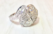Platinum and Diamond Art Deco Engagement Ring | Vintage Engagement | Diamond Ring | Platinum Jewelry | Art Deco Ring | estate jewelry |Gift