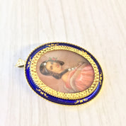 18 Karat Gold Victorian Brooch / Pendant | Victorian Cameo Brooch | 18K Gold | Diamond | Antique Pendant and Brooch | Pin | Antique Jewelry