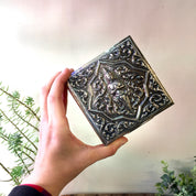 Sterling Silver Jewelry Box | Asian Sterling Silver Box | Trinket Box | Buddha Trinket Box | Thai Goddess Box | Engraved Sterling Silver |