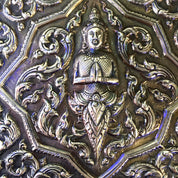 Sterling Silver Jewelry Box | Asian Sterling Silver Box | Trinket Box | Buddha Trinket Box | Thai Goddess Box | Engraved Sterling Silver |
