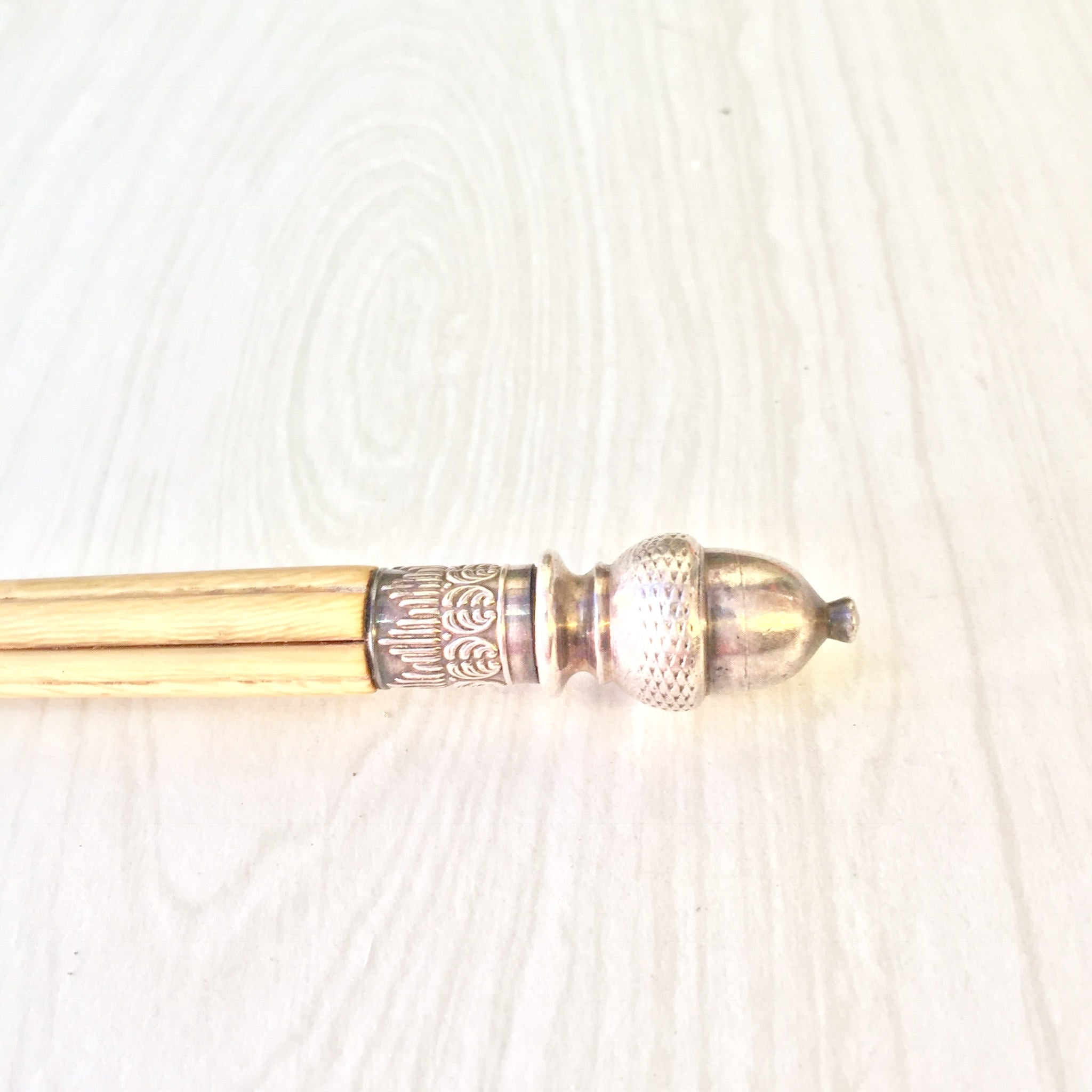 Victorian Bread Fork | Antique Serving Fork | Bone Handle | Engraved Design | Toast Fork | Antique Silverware | Victorian Silverware |