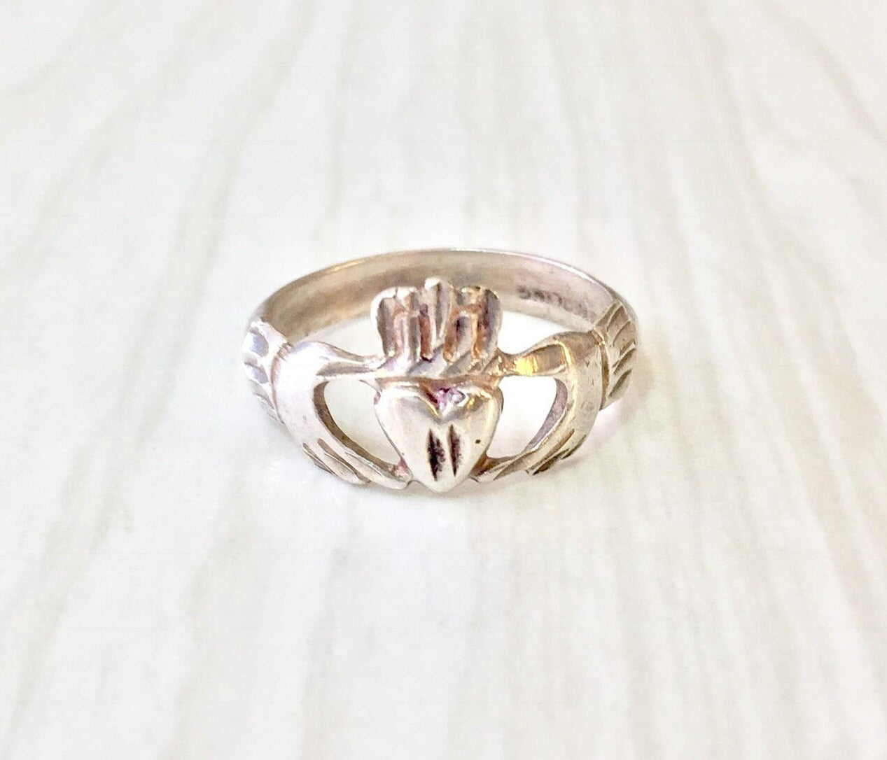 Sterling Silver Claddagh Ring | Vintage Claddagh Ring | Sterling Silver Jewelry | Irish Ring | Celtic Jewelry | Gift for Her | Holiday Gift