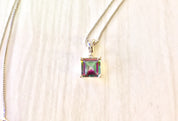 Alexandrite and 10 Karat White Gold Suite Set | Alexandrite Jewelry | 10K White Gold | Suite Set Jewelry | Ring | Earrings | Necklace | Gift