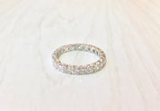 14 Karat White Gold and Diamond Wedding Band | Diamond Ring | Engagement Ring | Vintage Jewelry | Eternity Wedding Band | diamond stacker