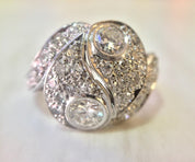 Platinum and Diamond Art Deco Engagement Ring | Vintage Engagement | Diamond Ring | Platinum Jewelry | Art Deco Ring | estate jewelry |Gift