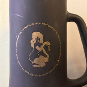 Tall Black Playboy Beer Mug | Playboy Coffee Mug | Matte Black Mug | Burlesque | Strip Tease | The Playboy Club | Beer | tea | Bar | Playboy