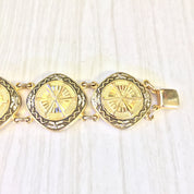 Vintage Gold Tone Bracelet | Nautical Jewelry | Costume Jewelry | Gold Bracelet | Vintage Jewelry | Holiday Gift Idea | Gift For Mom |