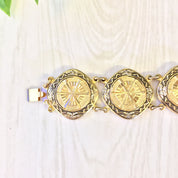 Vintage Gold Tone Bracelet | Nautical Jewelry | Costume Jewelry | Gold Bracelet | Vintage Jewelry | Holiday Gift Idea | Gift For Mom |