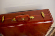 Mid Century Schwayder Bro's Maroon Samsonite Suitcase | Vintage Luggage | Brass | Excellent Condition | Photography Prop | Retro |