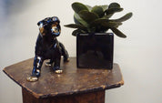 Ceramic tiger | vintage | retro | black and gold | home decor | 1950s| mcm | mid century| Vintage tiger | tiger statue | tiger figure |