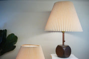 Mid century lamps | set of lamps | mcm lamp | lighting | vintage | wooden lamp | pair of lamps | retro shades | Mid century modern | cube