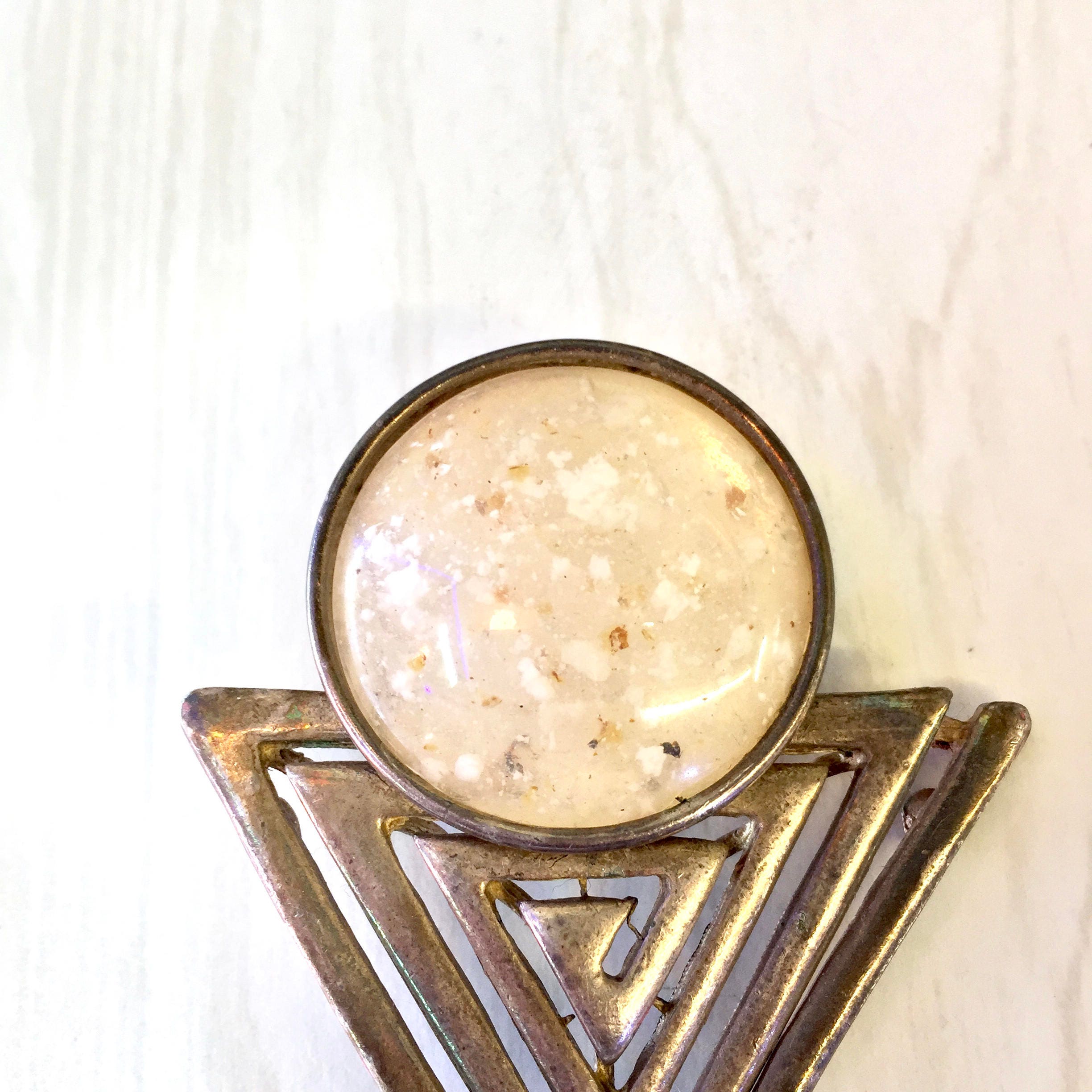 Geometric Clip On Earrings | 80's Style | 80's Fashion | Clip On Earrings | Costume Jewelry | Vintage Clip On Earrings | Triangle | Circle