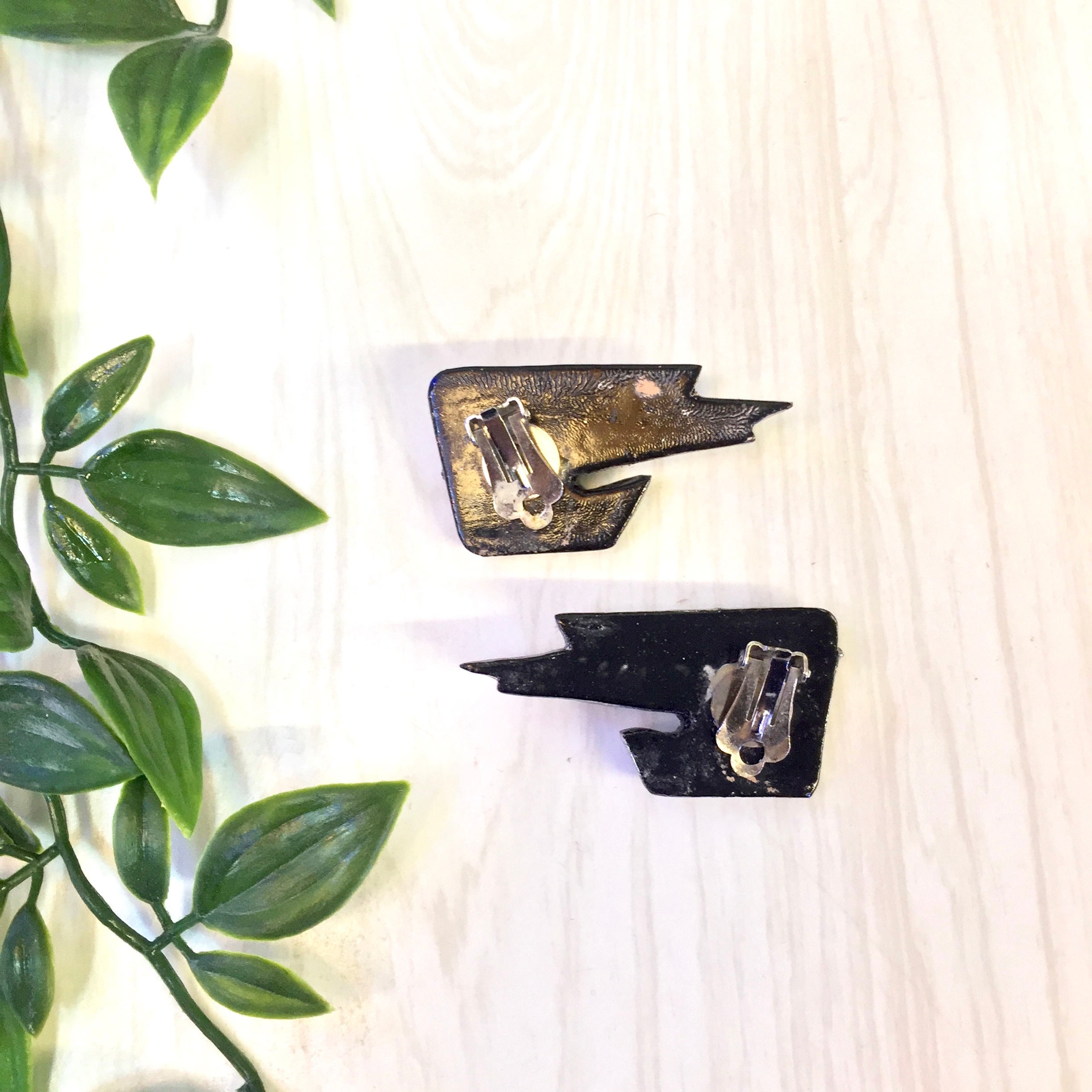 1970's Fashion Clip On Earrings | Parrot Earrings | Costume Jewelry | Vintage Jewelry | Earrings | Vintage Fashion | Holiday Gift Idea
