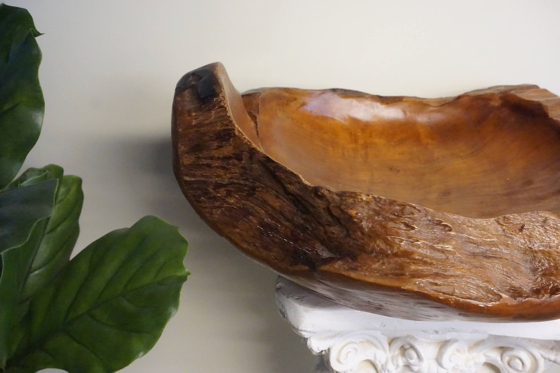 Large Burl Wood Catch All | Hand Carved Wood | Large Wooden Catch All Dish | Hand Carved Wooden Dish | Home Decor | Bohemian Home Decor |