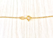 Vintage 14 Karat Gold and Black Onyx Necklace | 14K Yellow Gold | Vintage Gold Jewelry | Gold and Black | Cut Black Onyx | Vintage Necklace