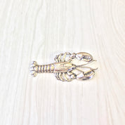 Vintage Sterling Silver Lobster Brooch | Lobster Pin | Sterling Silver Brooch Pin | Lobster Jewelry | Holiday Gift Idea | Vintage Jewelry
