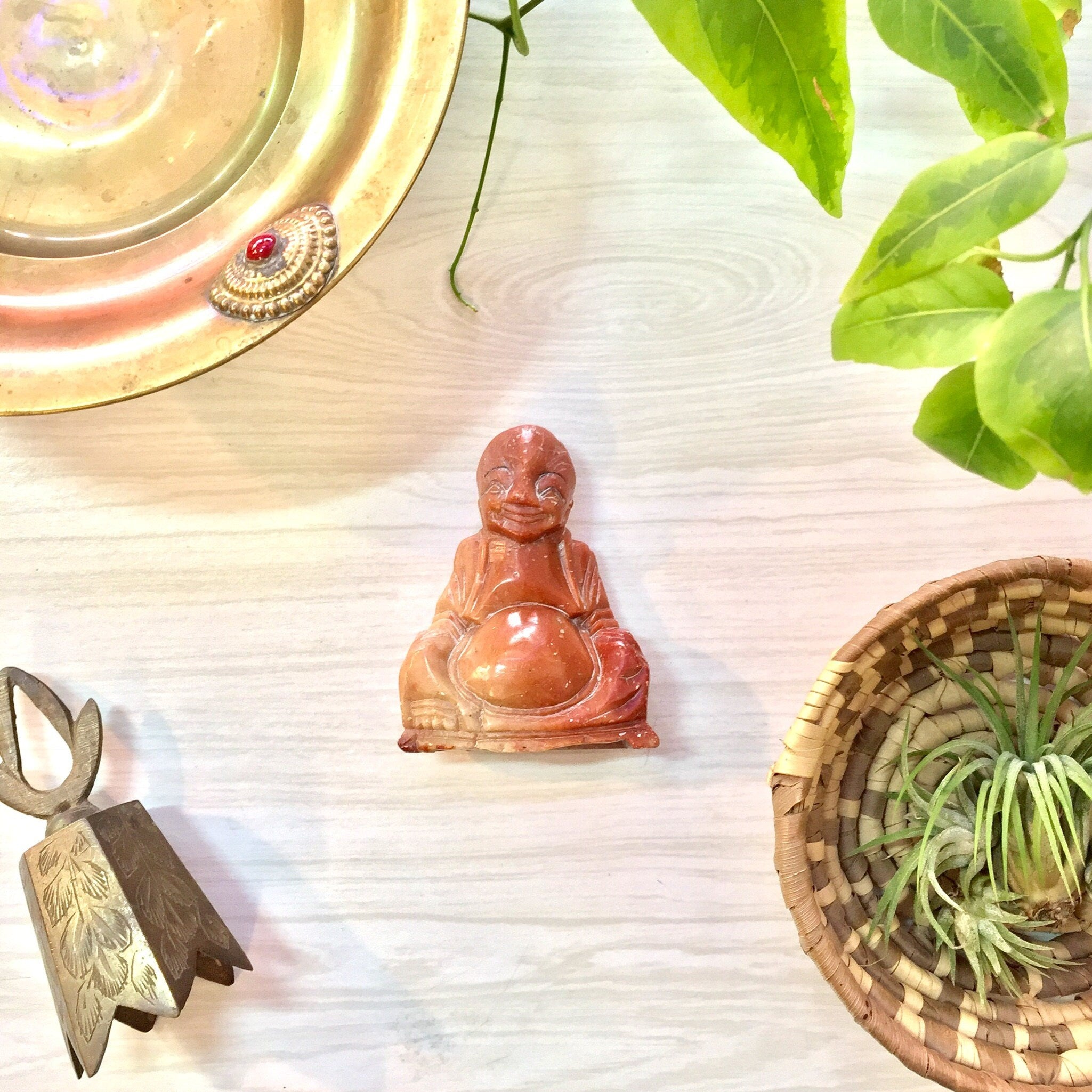 Small Alabaster Buddha Figurine | Hand Carved Buddha | Buddha | Mantle Piece | Gift Idea | Small Statue | Collectible | Home Decor |