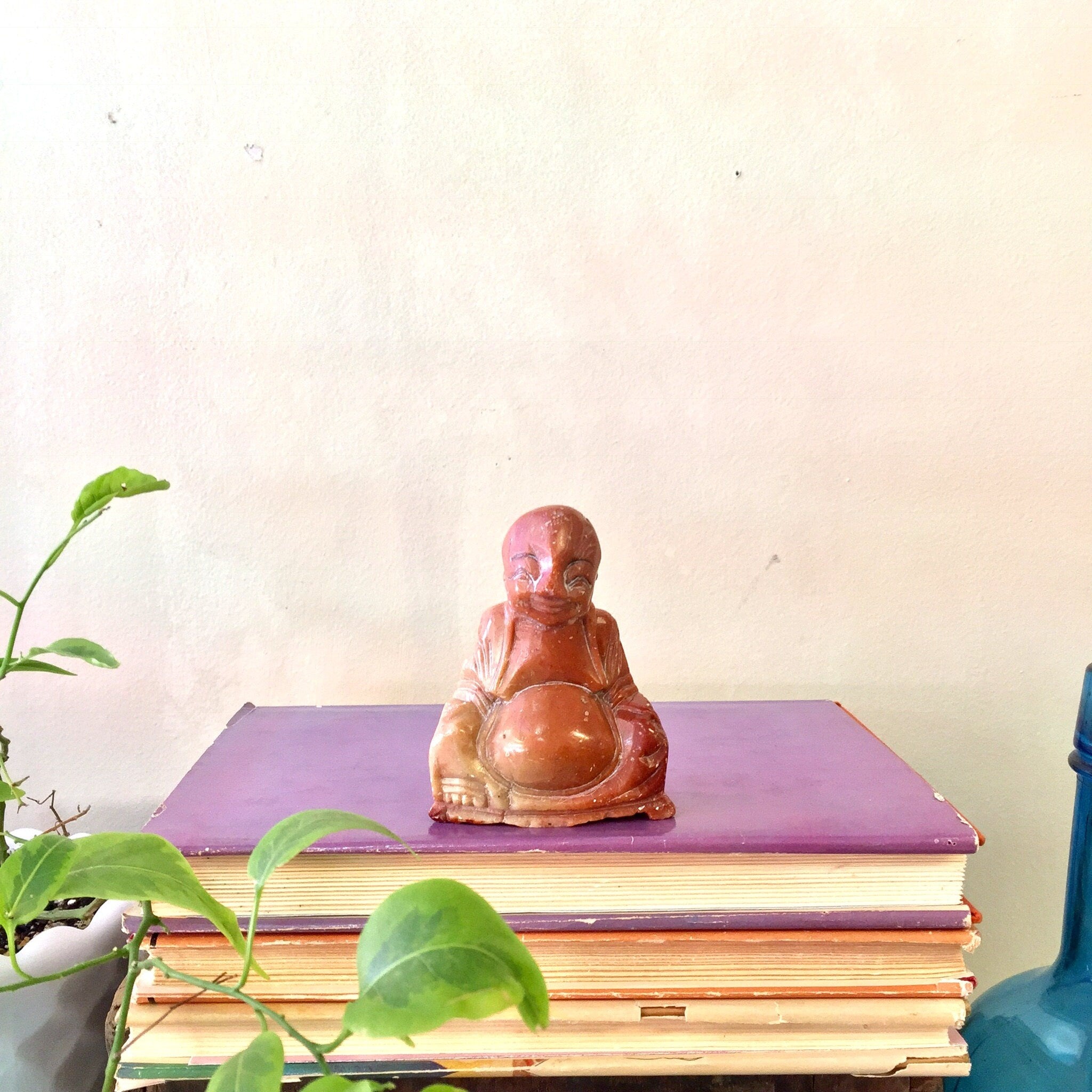 Small Alabaster Buddha Figurine | Hand Carved Buddha | Buddha | Mantle Piece | Gift Idea | Small Statue | Collectible | Home Decor |