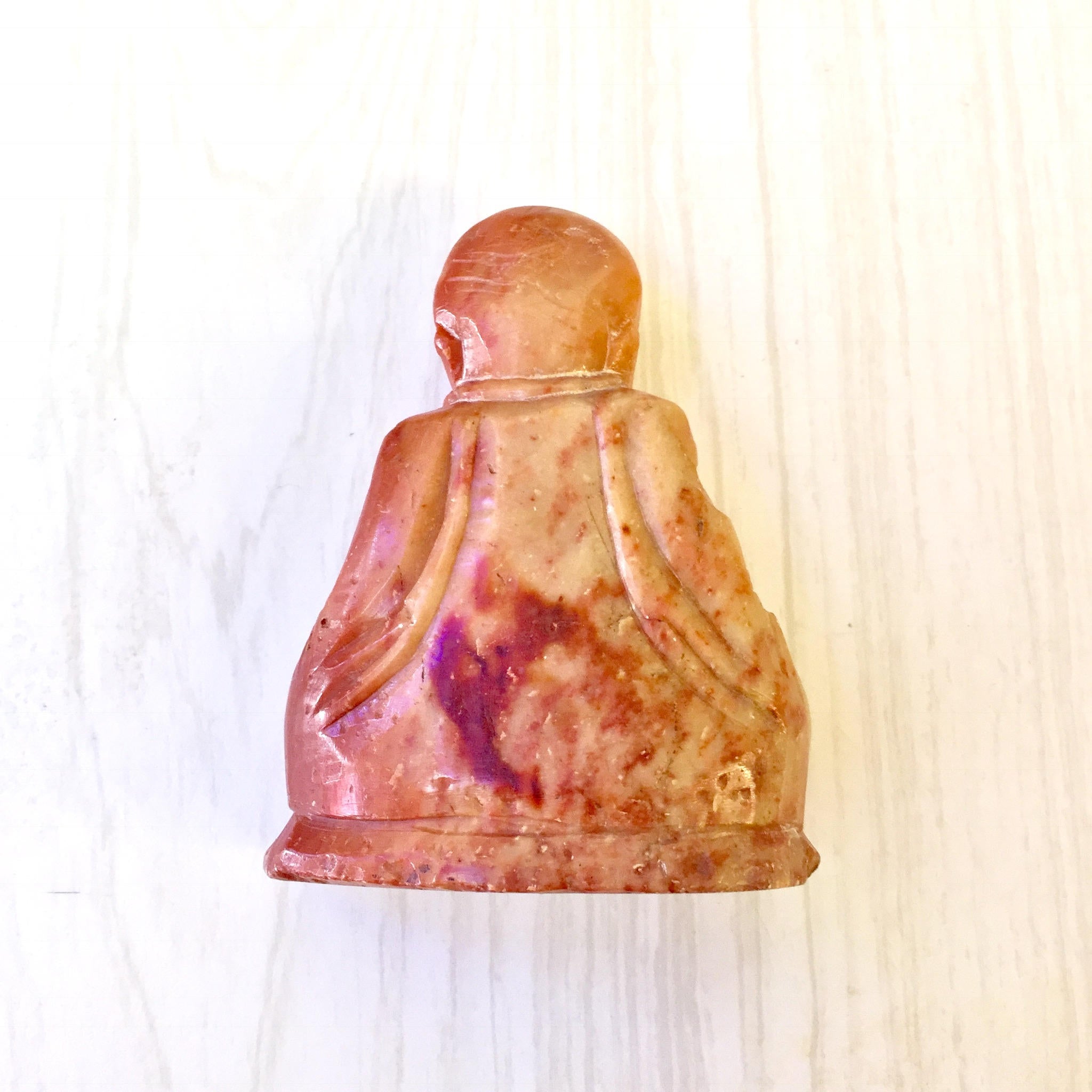 Small Alabaster Buddha Figurine | Hand Carved Buddha | Buddha | Mantle Piece | Gift Idea | Small Statue | Collectible | Home Decor |