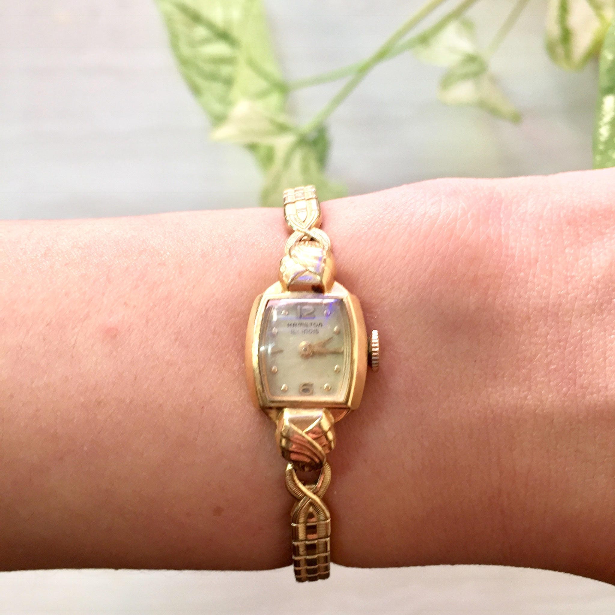 Antique Hamilton Women's Watch | 14 Karat Gold Vintage Watch | Women's Jewelry | Gift for Her | 14K Gold | Gold Watch | Working Watch