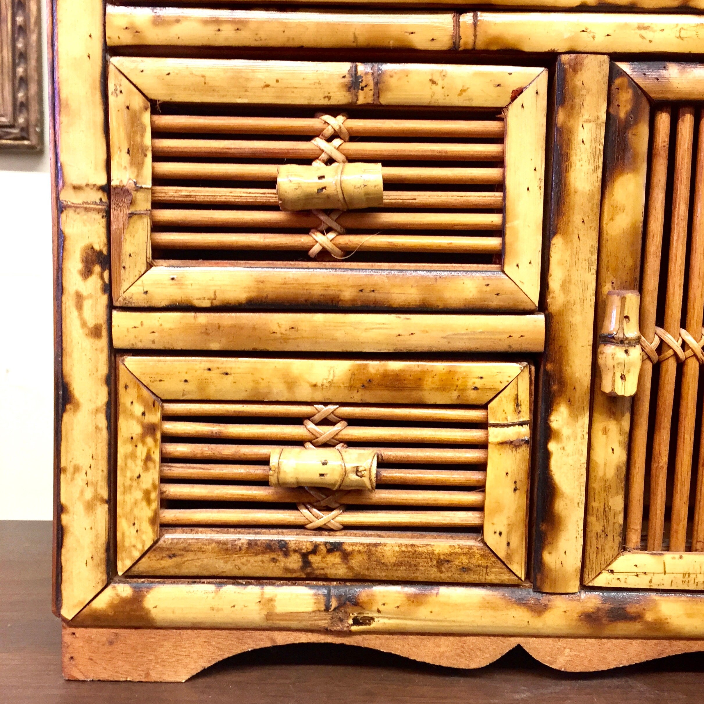 Vintage Bamboo Jewelry Box | Bamboo | Jewelry Storage | Vintage Storage Solution | Bohemian Home | Boho Style | Trinket Box | Bamboo Trinket