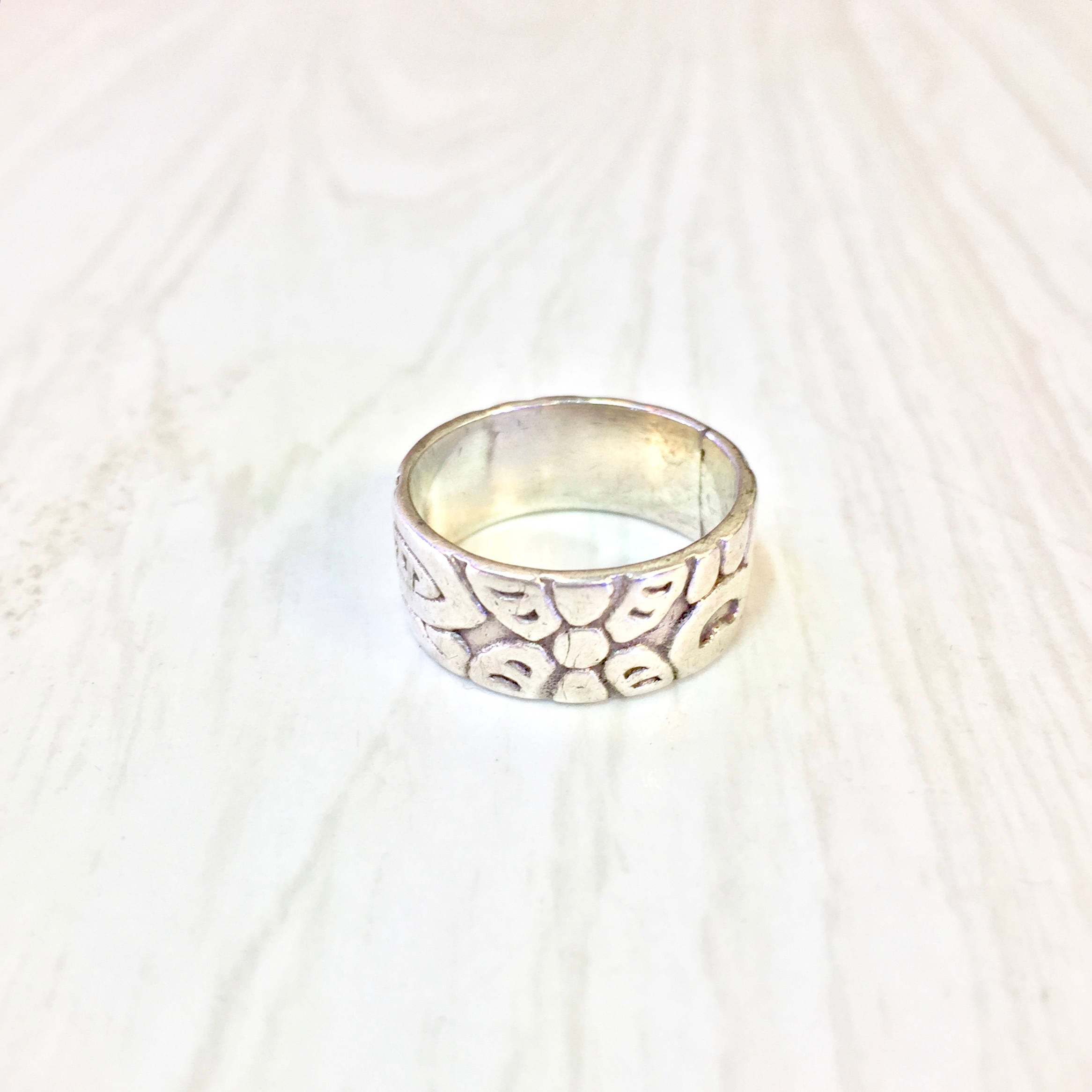 Vintage Silver Ring, Floral Ring, Floral Design, Sterling Silver, Vintage Jewelry, Band Ring, Statement Ring, Engagement Jewelry, Wedding