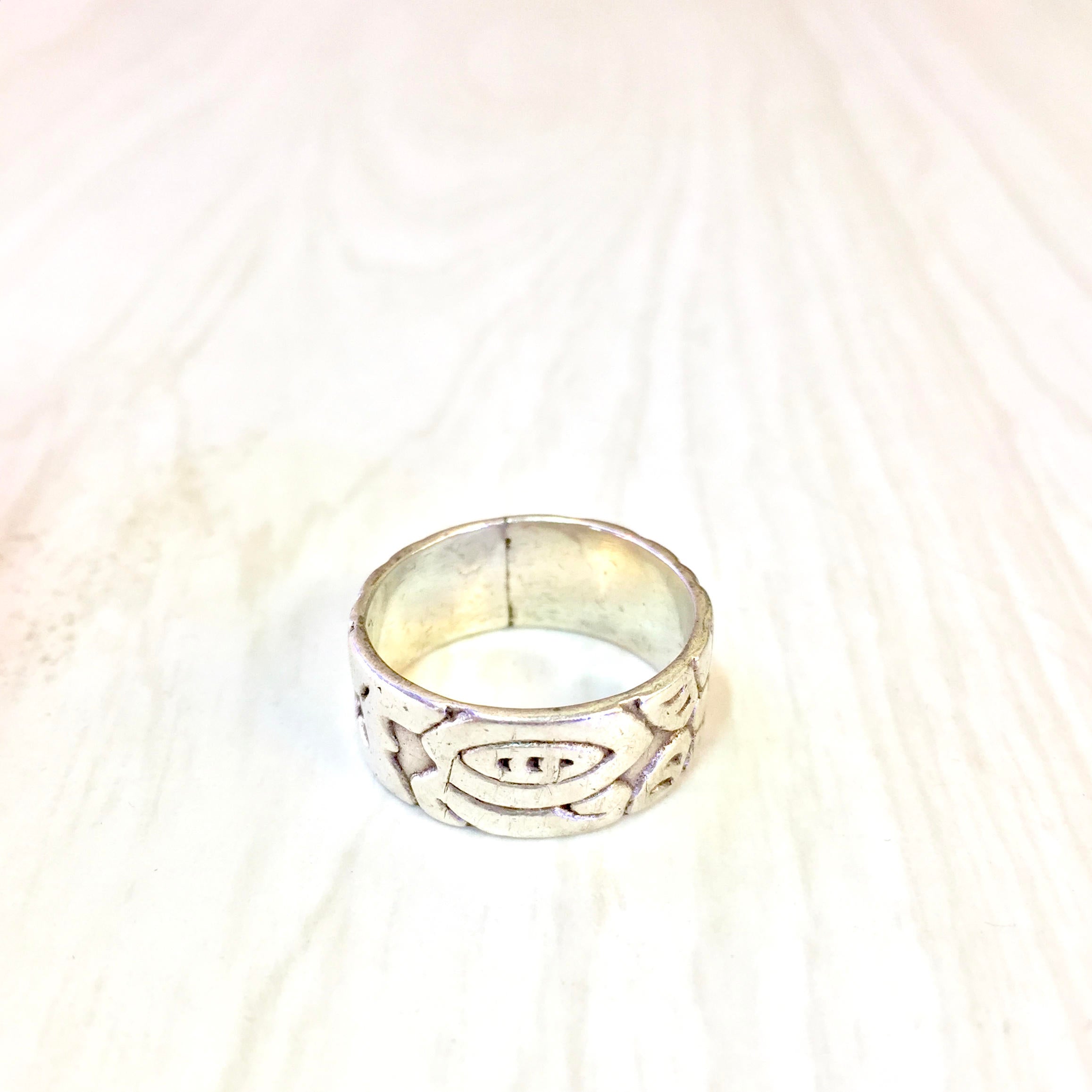 Vintage Silver Ring, Floral Ring, Floral Design, Sterling Silver, Vintage Jewelry, Band Ring, Statement Ring, Engagement Jewelry, Wedding