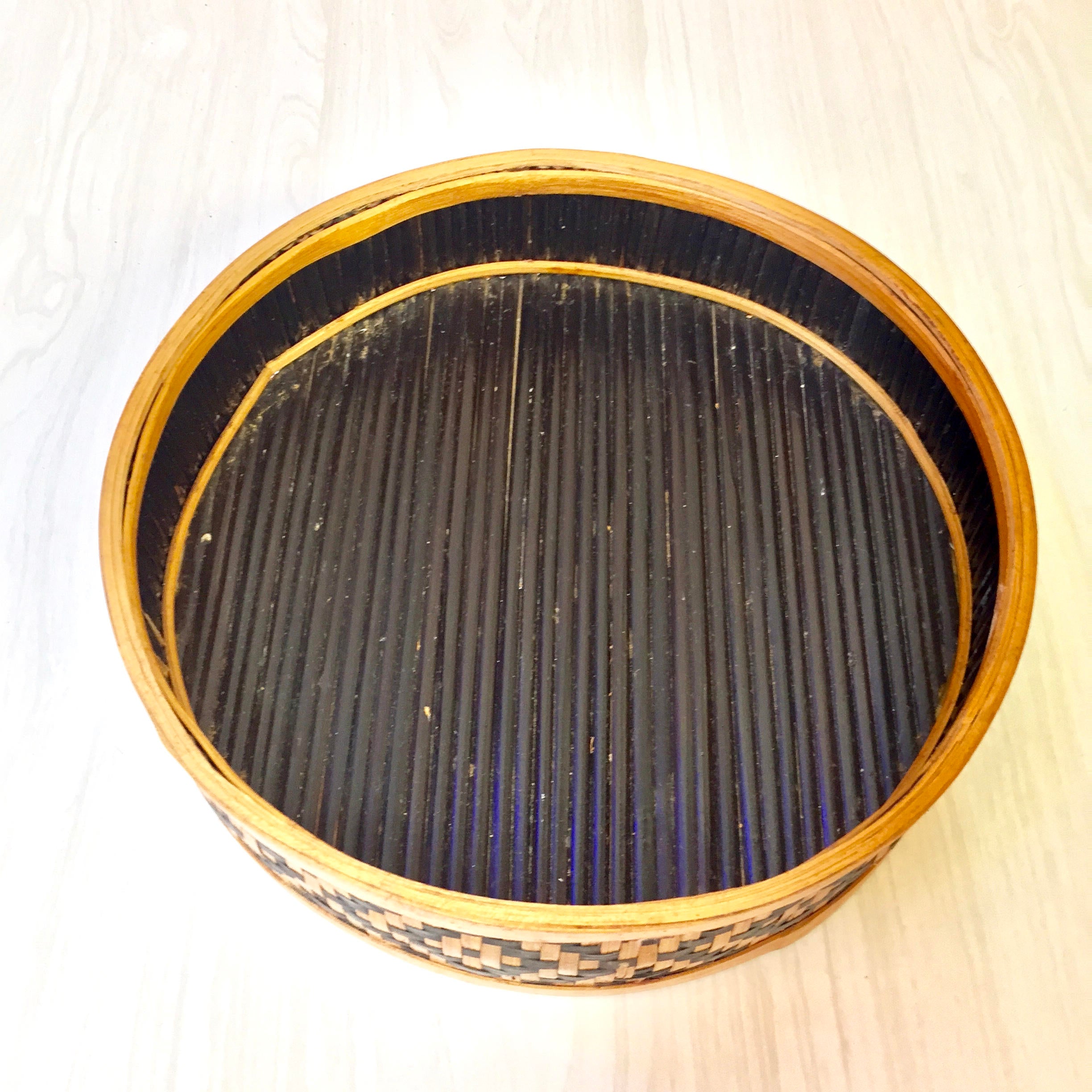 Vintage Chinese Steamer | Dumpling Steamer | Rice Steamer | Woven Basket | Woven Bamboo | Steam Box | Woven Steamer | Rustic Decor | Gift