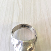 Sterling Silver Skull Ring with Sapphire Eyes | Sapphire Jewelry | Statement Ring | Sterling Silver Ring | Skull Jewelry | Blue Eyes