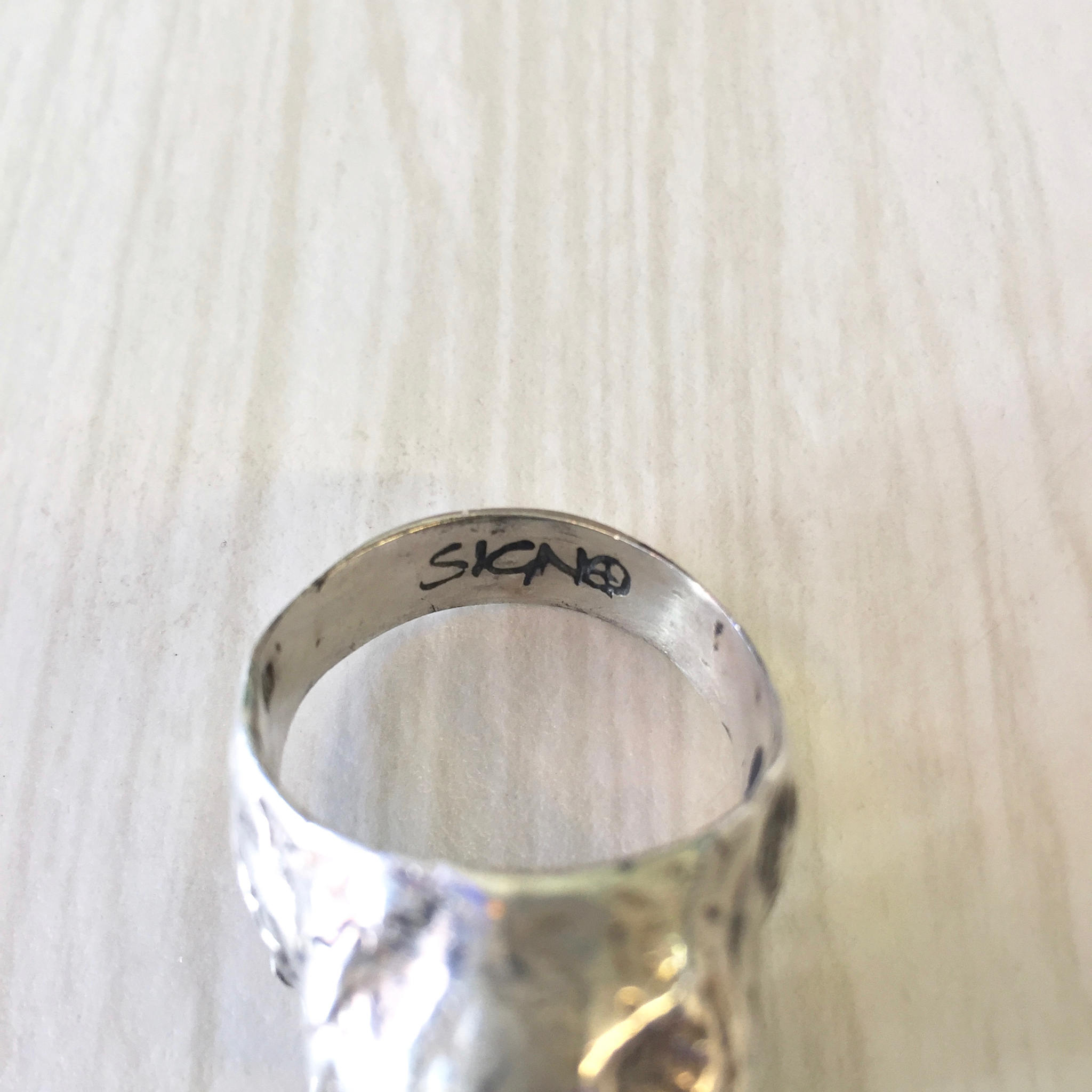 Sterling Silver Skull Ring with Sapphire Eyes | Sapphire Jewelry | Statement Ring | Sterling Silver Ring | Skull Jewelry | Blue Eyes