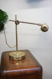 Vintage Brass Table Lamp | Brass Desk Lamp | Midcentury Modern Lamp | Brass Lamp | MCM Home Decor | MCM | Vintage Home Decor |