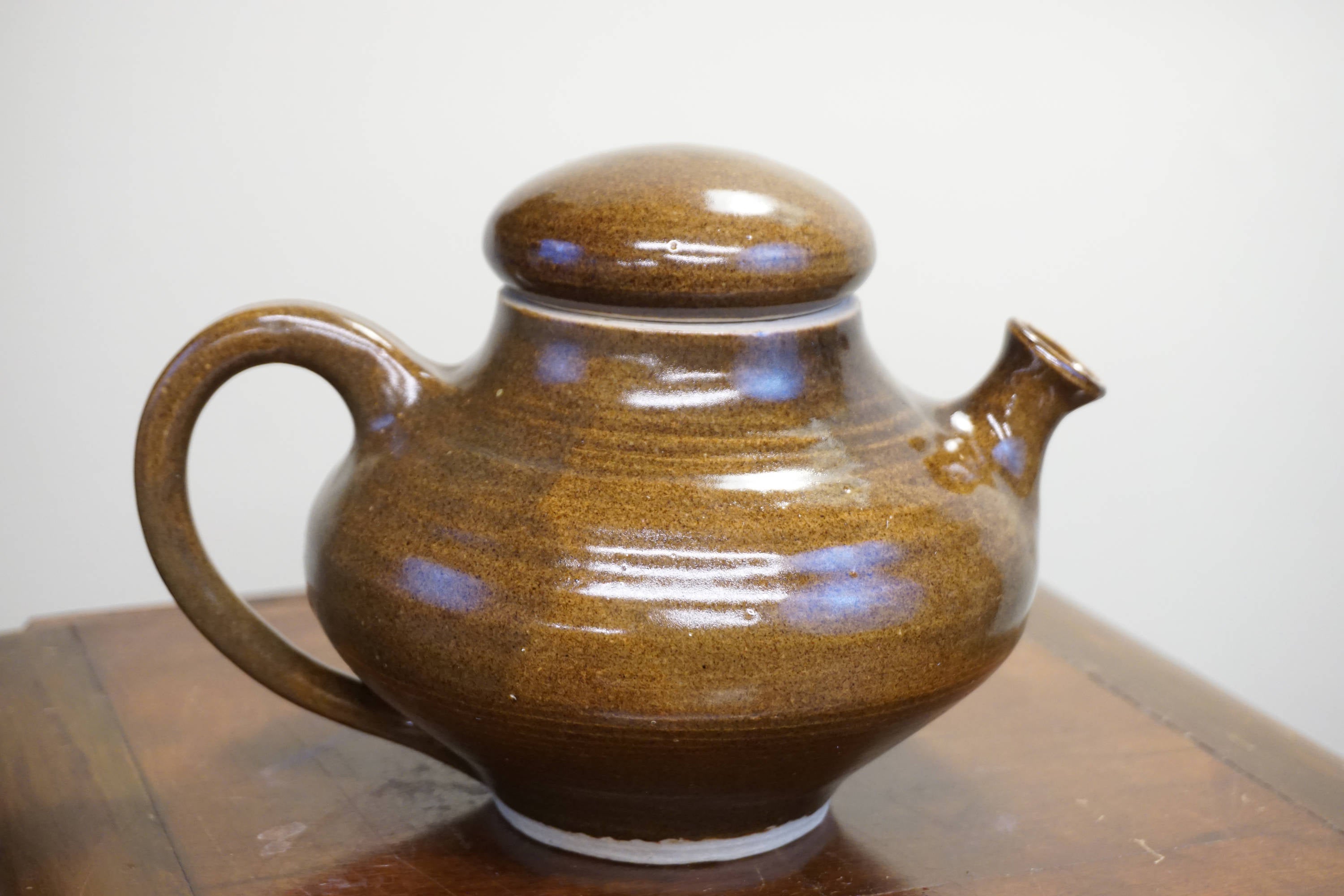 Vintage Japanese Teapot | Glazed Ceramic Pottery | Vintage Teapot | Brown Teapot | Asian Pottery | Vintage Home Decor | Ceramic Tea Pot