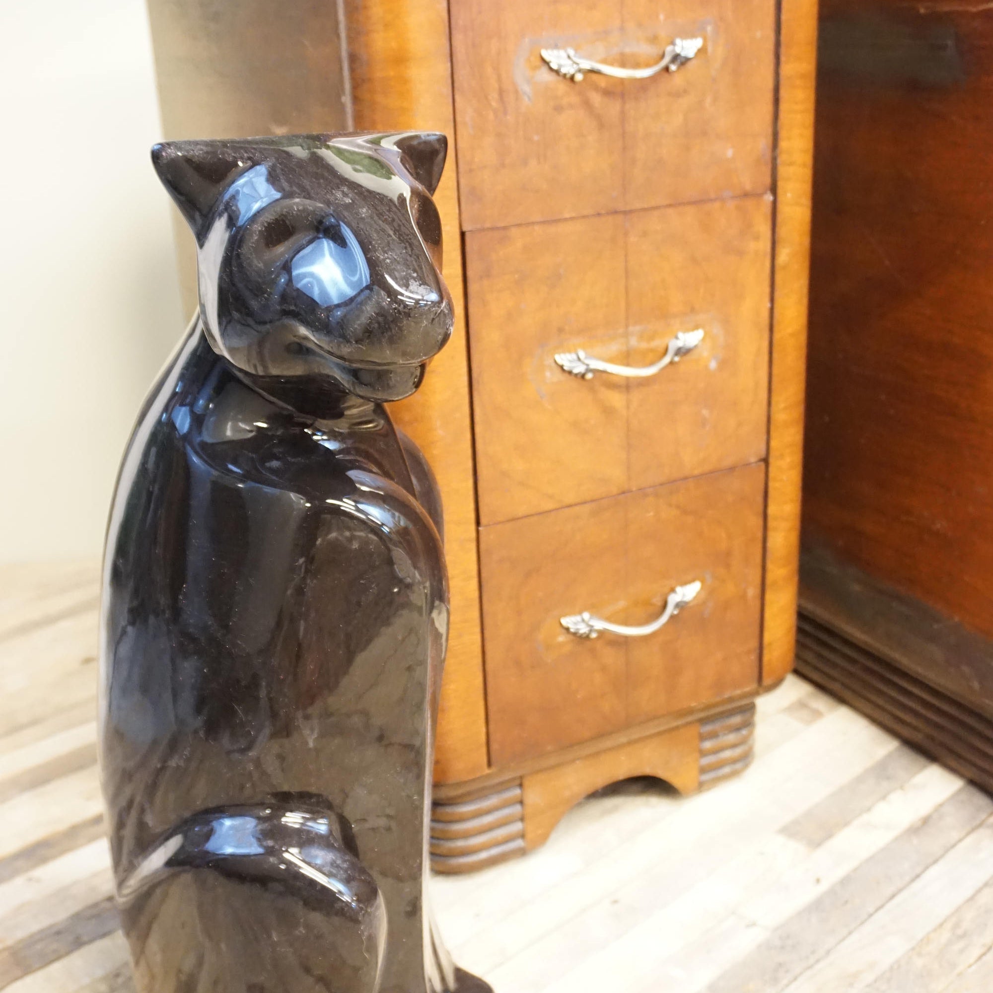 Tall Royal Haeger Panther Statue | Ceramic Panther Statue | Royal Haeger Panther | 1970s Ceramic Panther | Vintage Home Decor | Panther