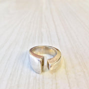 Abstract Sterling Silver Ring | Minimalist Jewelry | 925 Ring | Thick Band Ring | Holiday Gift Idea | Gift for Her | Statement Jewelry |