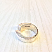 Abstract Sterling Silver Ring | Minimalist Jewelry | 925 Ring | Thick Band Ring | Holiday Gift Idea | Gift for Her | Statement Jewelry |